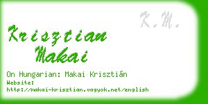krisztian makai business card